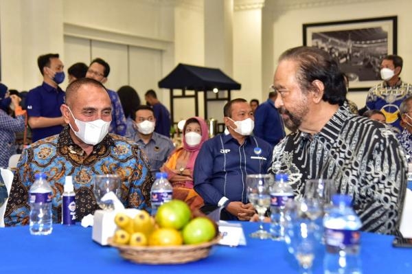 Ramah Tamah Partai NasDem Sumut, Edy Rahmayadi Akui Banyak Belajar Wawasan Kebangsaan dari Surya Paloh